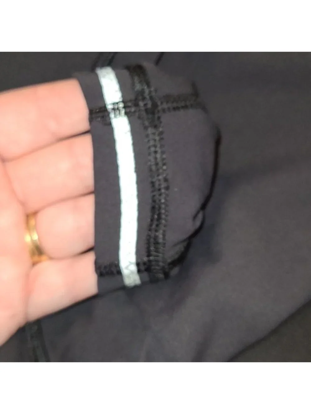 Lululemon Speed Tight Black Ruffle Luxtreme